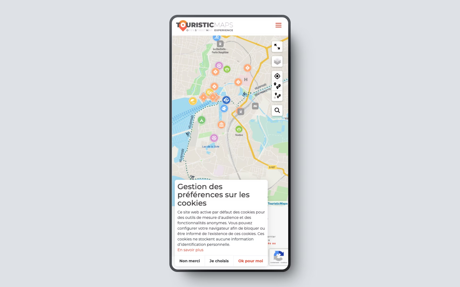 Touristic Map project screenshot