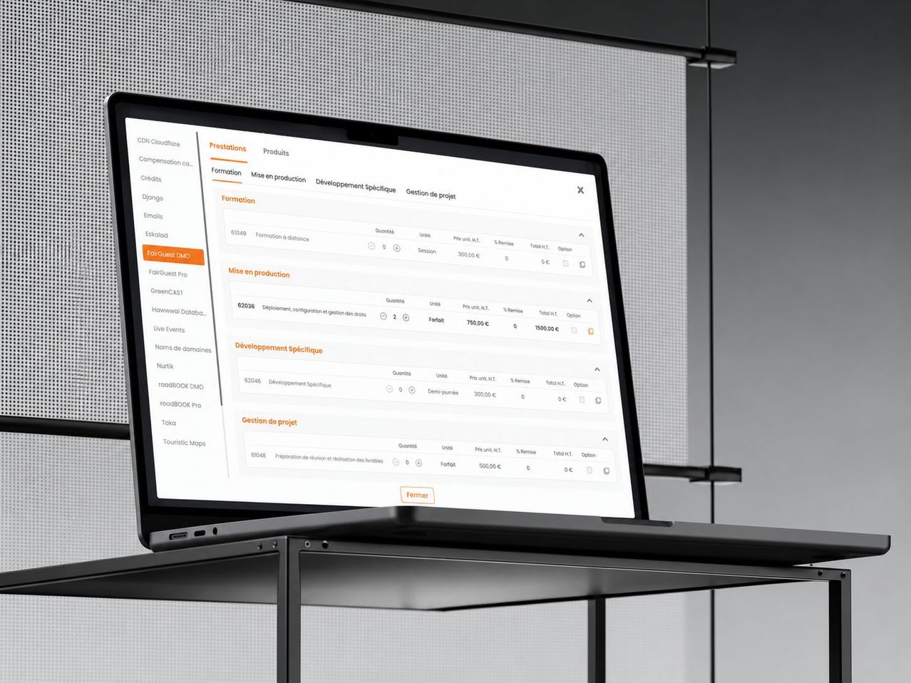 Internal ERP — catalogue and invoicing workflows visual 2